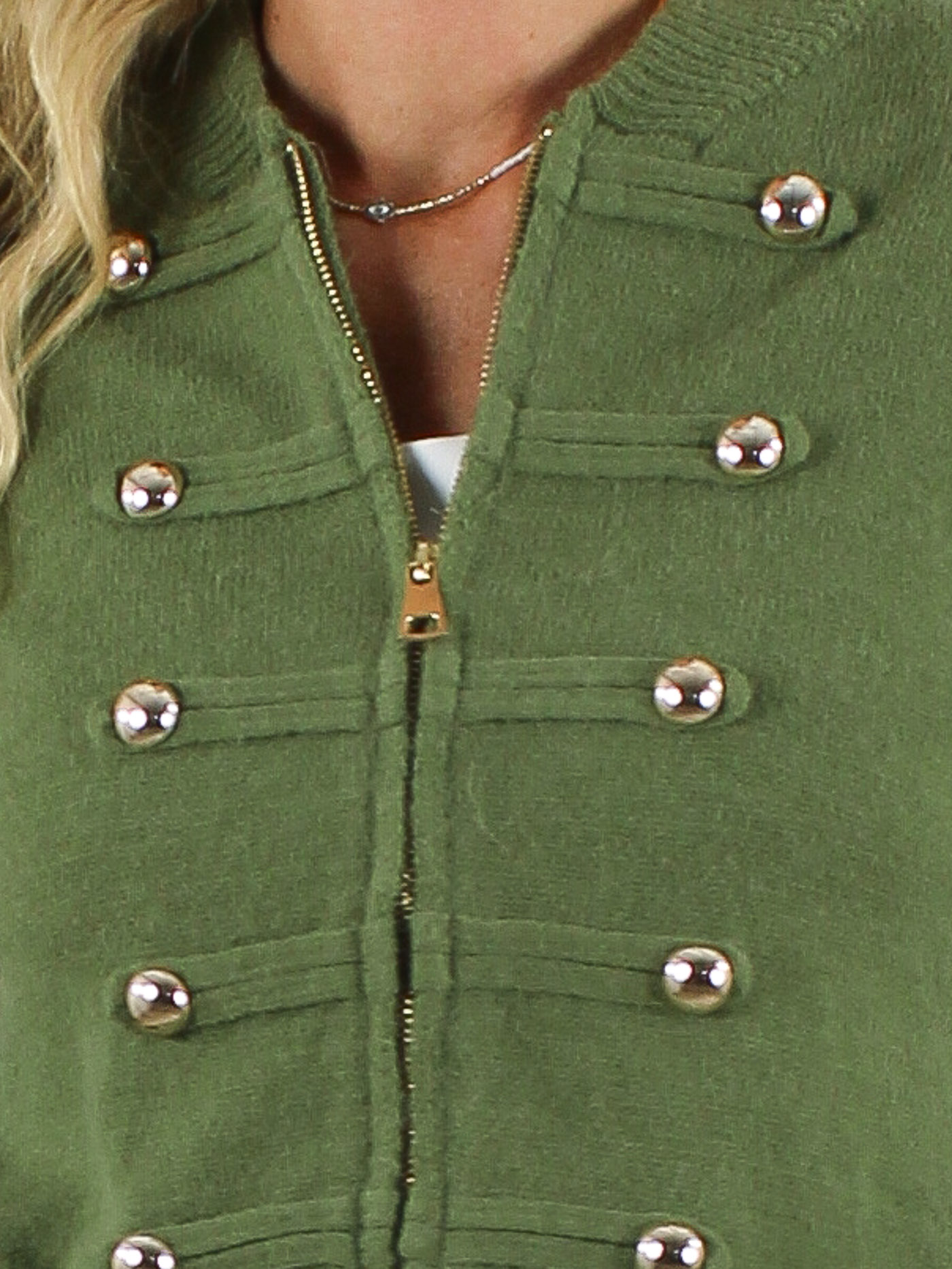 Vest Zoë - Army Groen