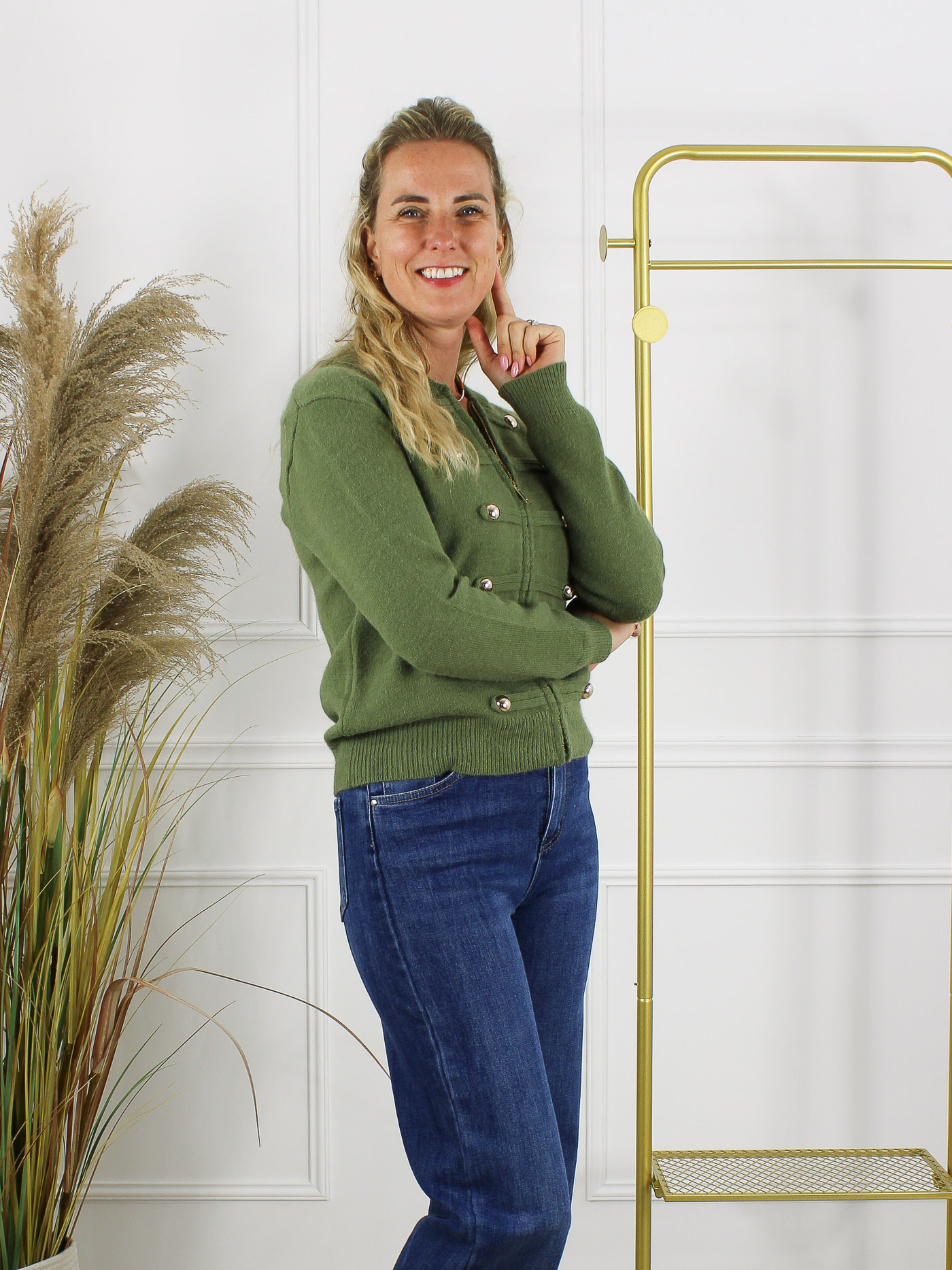 Vest Zoë - Army Groen