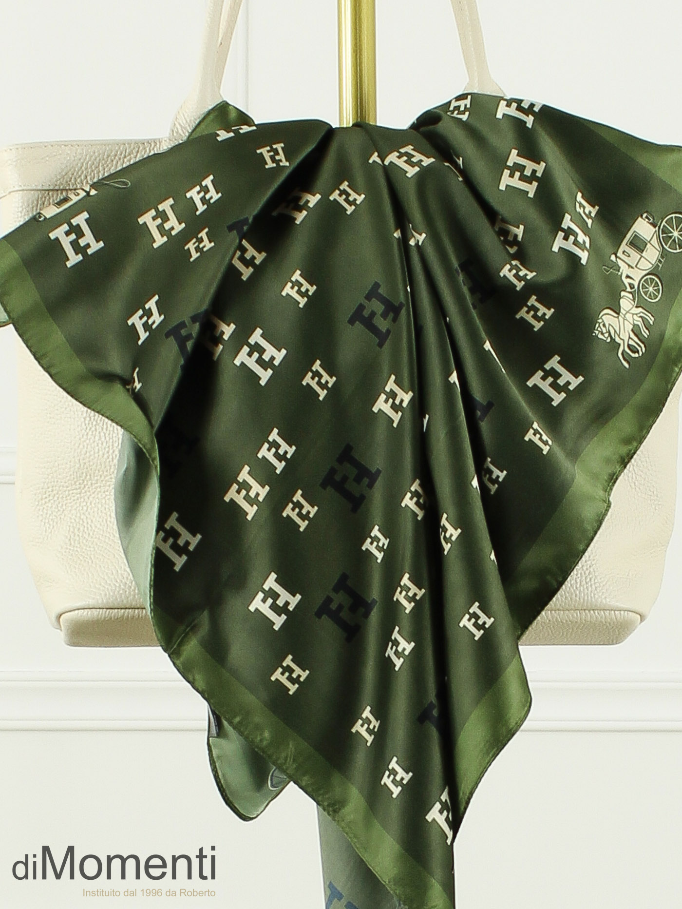 Zijde Look Sjaal Helvort - Groen