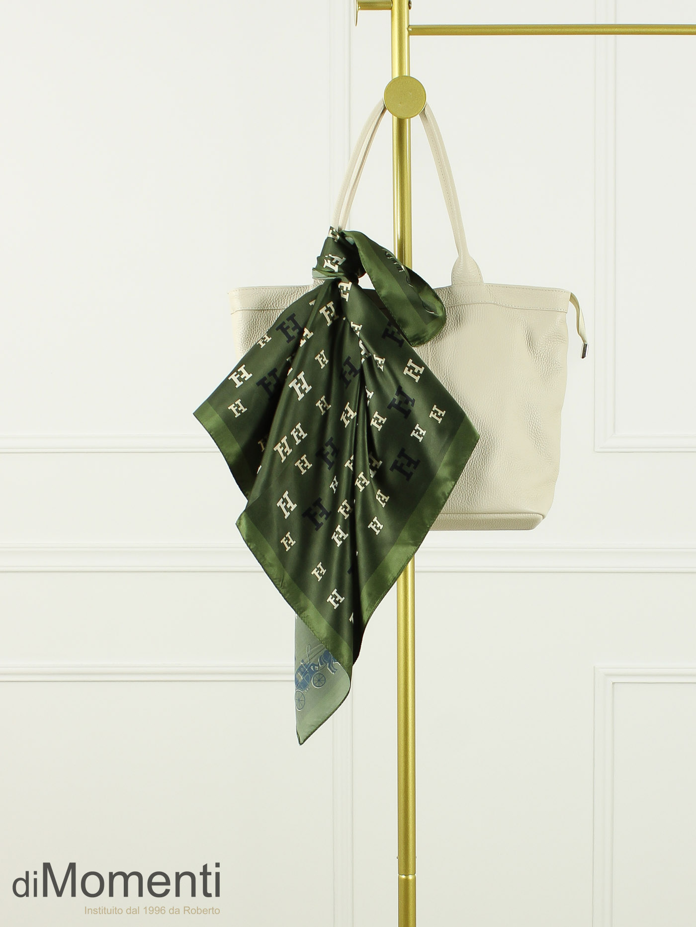Zijde Look Sjaal Helvort - Groen