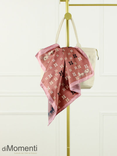 Zijde Look Sjaal Helvort - Roze