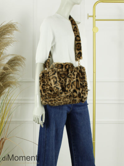 Faux Fur Tas Mira - Camel