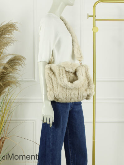 Faux Fur Tas Bella - Beige