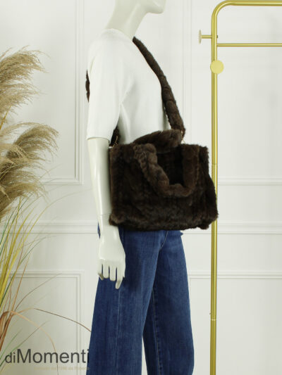 Faux Fur Tas Bella - Coffee