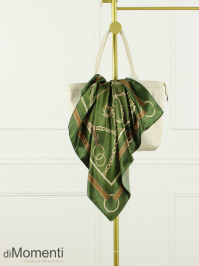 Zijde Look Sjaal Paris - Groen