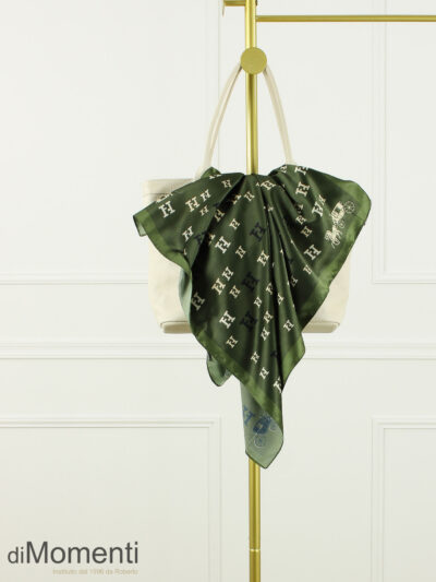 Zijde Look Sjaal Helvort - Groen