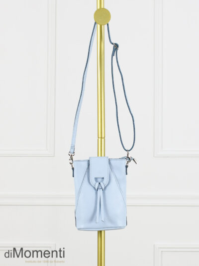 Tas Suzy - Leer - Licht Blauw