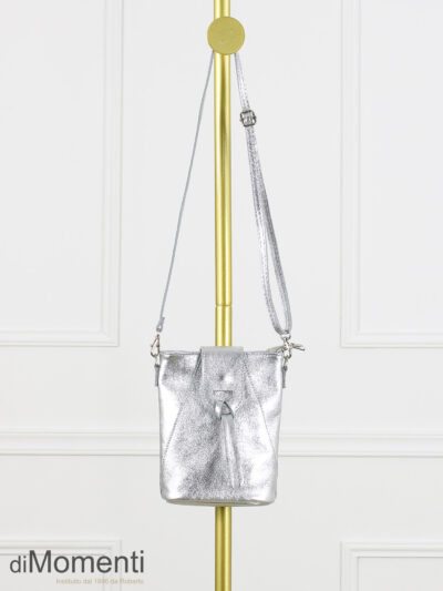 Tas Suzy - Leer - Zilver