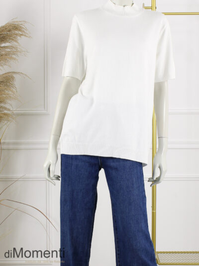 Fijn Brei Top turtle hals Diana - Off White