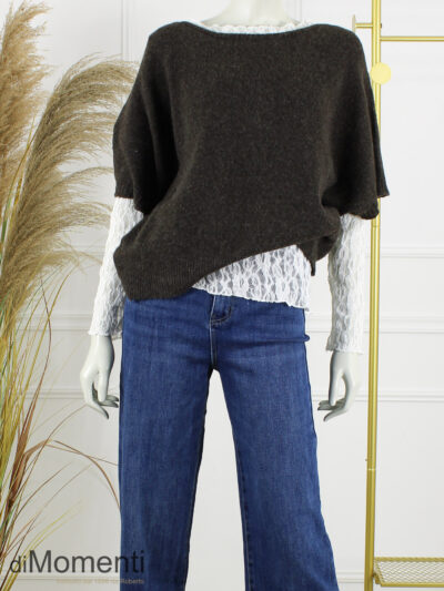 Gebreide Top Emily - Coffee