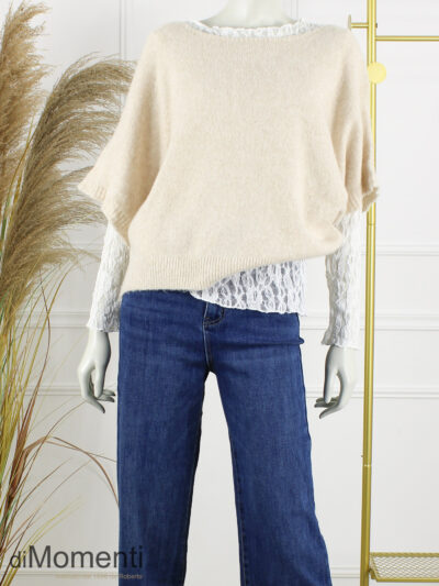 Gebreide Top Emily - Licht Beige
