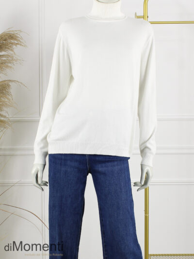 Fijn Brei Top Jasmina Kol - Off white