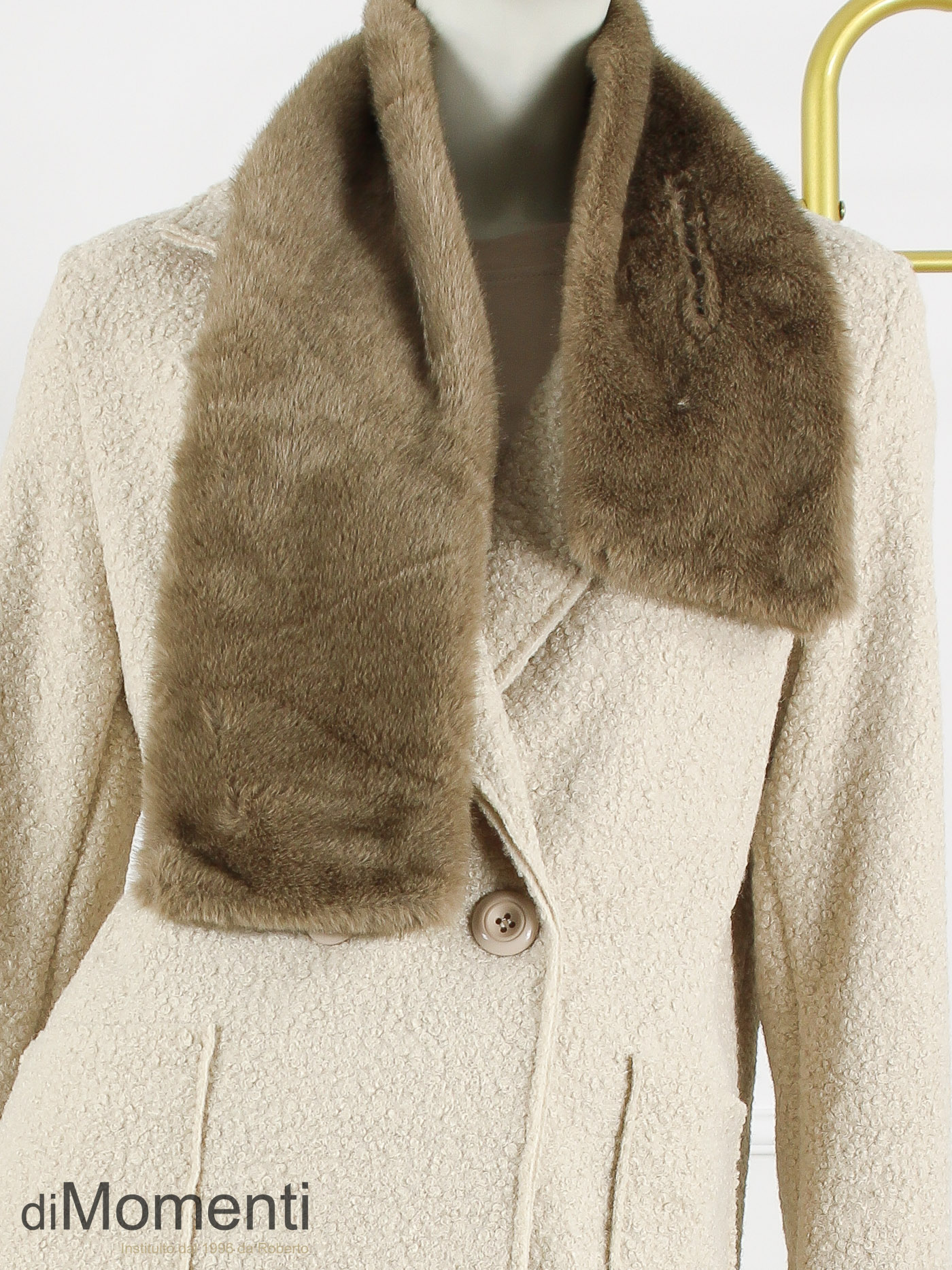 Faux Fur sjaal Paris - Taupe