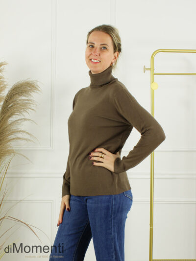 Fijn Brei Top Jasmina Kol - Choco