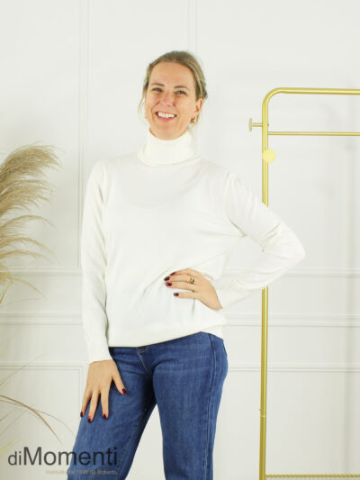 Fijn Brei Top Jasmina Kol - Off white