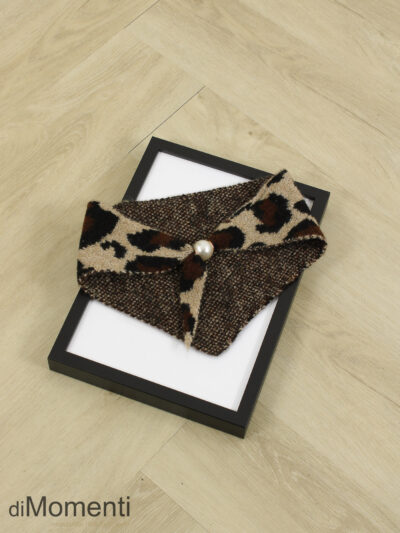 Sjaal Parel Elba Animal - Beige