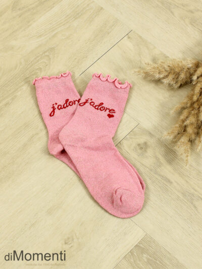 Sok Lurex J’adore - Roze