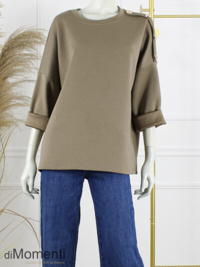 Sweater Button - Taupe